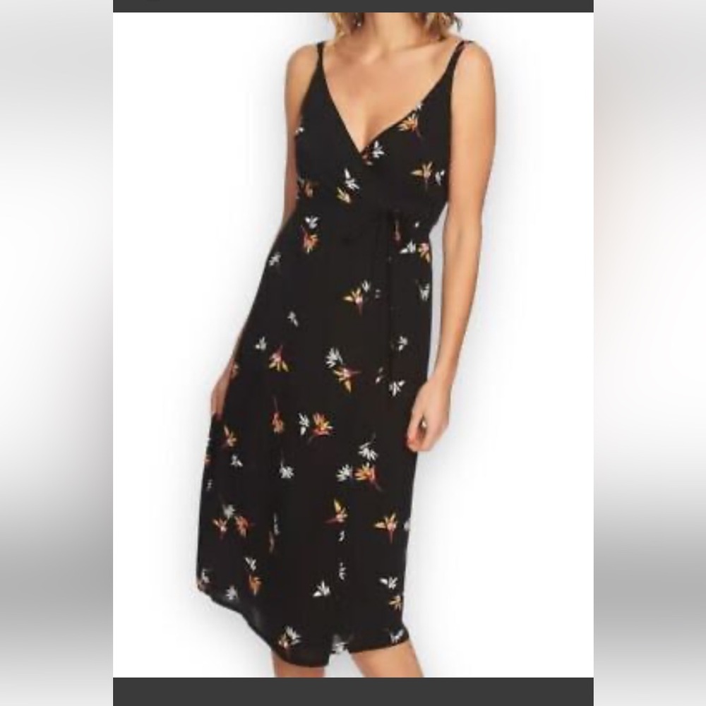 1. State Gorgeous floral wrap dress